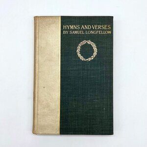 Hymns And Verses 1897 Antique Christian Poetry Book Longfellow Hardcover